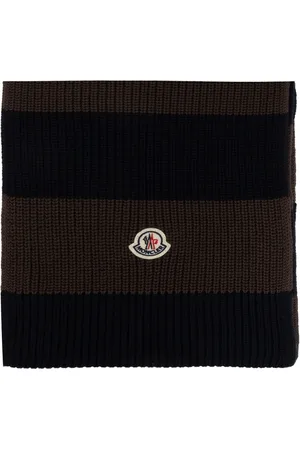 Moncler Striped cotton scarf