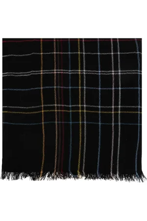 Paul Smith Signature Stripe frayed-hem scarf