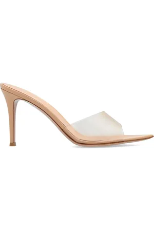 Gianvito Rossi Elle 85mm transparent-strap mules