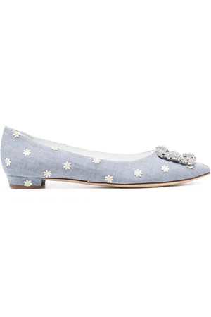 Manolo Blahnik Hangisi Daisy ballerina shoes