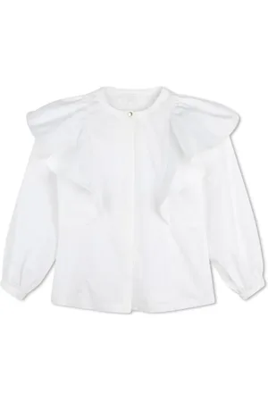 Chloé Embroidered-design cotton blouse