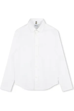 HUGO BOSS Logo-embroidered cotton shirt