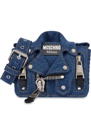 Moschino Jacket-style denim shoulder bag