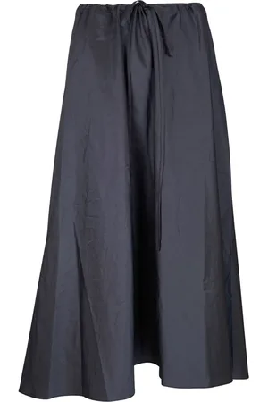 PETER COHEN Elasticated-waist silk skirt