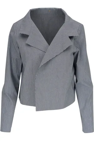 PETER COHEN Striped wide-lapel jacket
