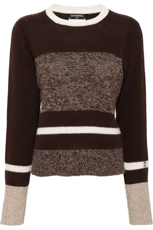 CHANEL 1996 striped cashmere jumper