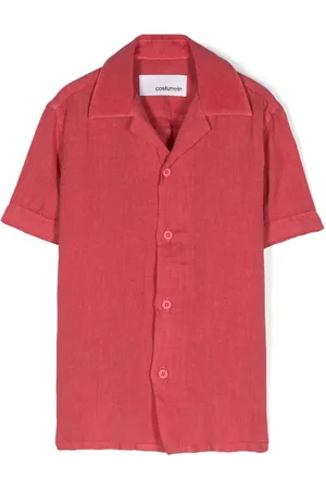 COSTUMEIN Camp-collar linen shirt