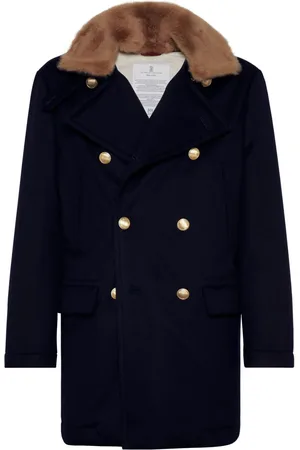 Brunello Cucinelli Double-breasted cashmere coat