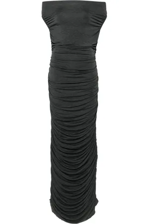 Norma Kamali Draped ruched maxi dress