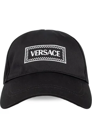 VERSACE Logo-embroidered cotton cap