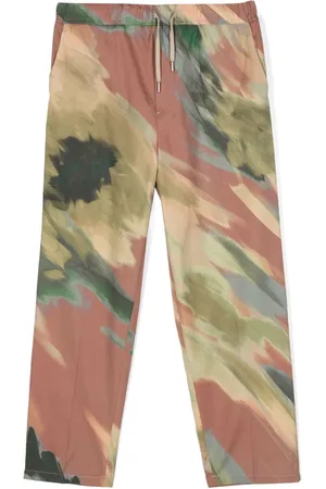 COSTUMEIN Brushstroke-print cotton trousers