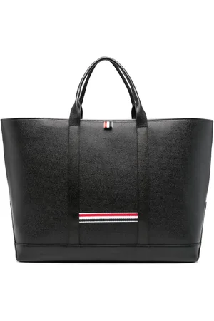 Thom Browne 4-Bar leather tote bag