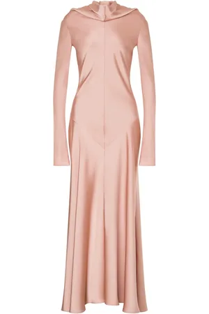 Serafini Draped satin gown