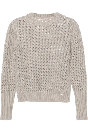 HERNO Lurex open-knit jumper
