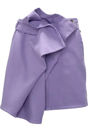 J.W.Anderson Asymmetric draped cotton mini skirt