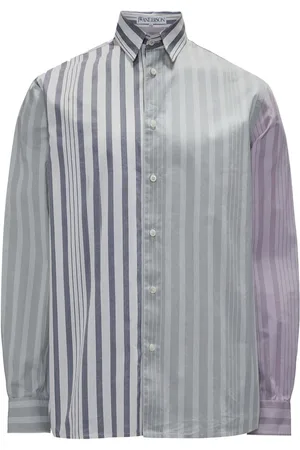 J.W.Anderson Panelled stripe-print shirt