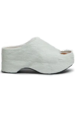 Marni Long-Hair chunky mules