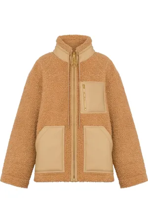 Moschino Funnel-neck fleece jacket