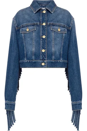 Moschino Fringed denim jacket