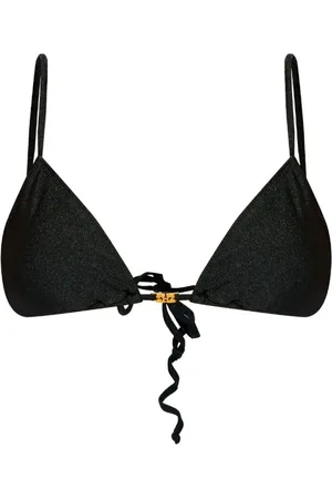Ganni Logo-plaque bikini top