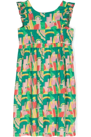 The Animals Observatory Otter graphic-print dress
