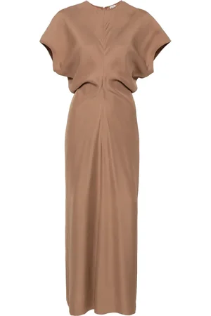 Totême Cap-sleeve maxi dress