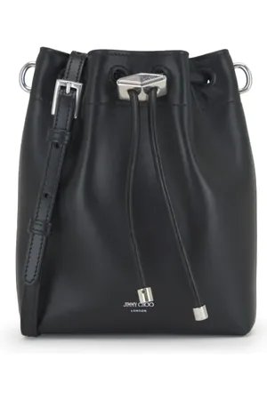 Jimmy Choo Mini Cinch leather bucket bag