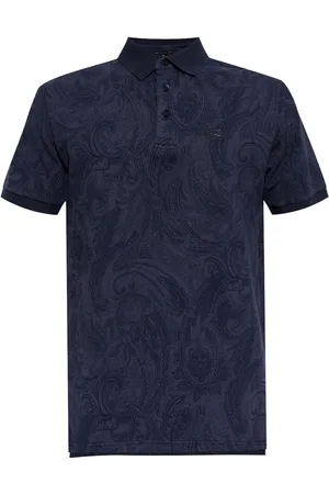 Etro Tonal paisley print polo shirt