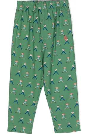 The Animals Observatory Elephant graphic-print tapered trousers