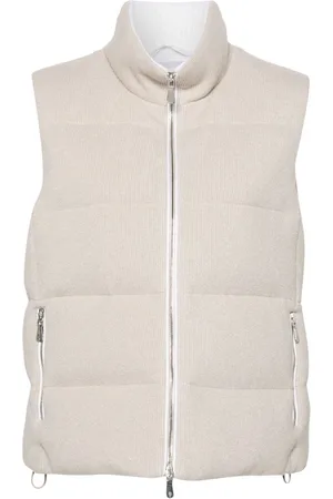 ELEVENTY Lurex-detail padded gilet
