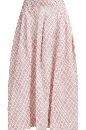 Marni Abstract-print cotton skirt