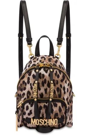 Moschino Logo-lettering cotton backpack