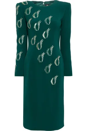 Jenny Packham Jealous crepe midi dress