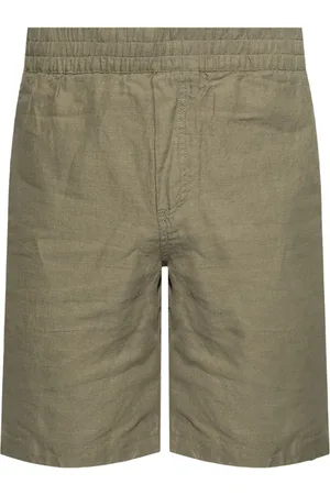 Samsøe Samsøe Elasticated-waist cotton-linen blend shorts