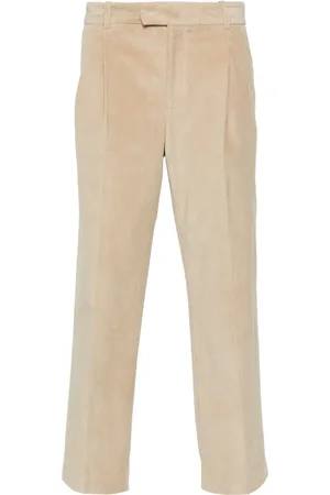 Drôle de Monsieur Pleated corduroy trousers