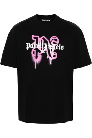 Palm Angels Miami Monogram Spray-print T-shirt