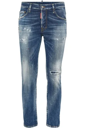 Dsquared2 Distressed slim-cut jeans