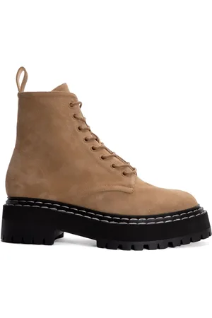 Proenza Schouler Suede lace-up boots