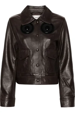 COPERNI Appliqué-detail leather jacket
