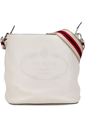 Prada 2015-2023 Vitello Phenix Logo bucket bag