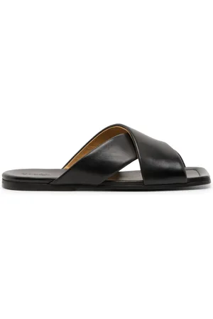 MARSÈLL Square-toe leather slides