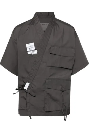 Musium Div. Embroidered-logo short-sleeve jacket