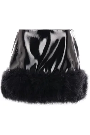 BLUMARINE High-Gloss Skirt