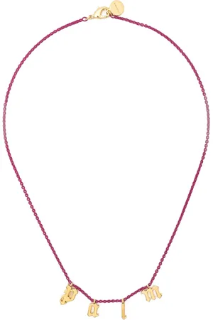 Palm Angels Palm logo-lettering necklace