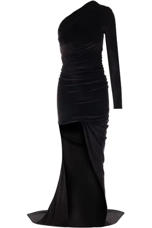 Balenciaga One-shoulder asymmetric maxi dress