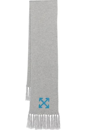 OFF-WHITE Arrows-embroidered wool scarf