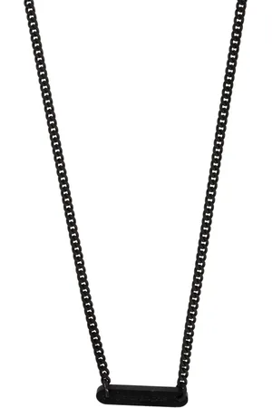 Palm Angels Logo plaque necklace