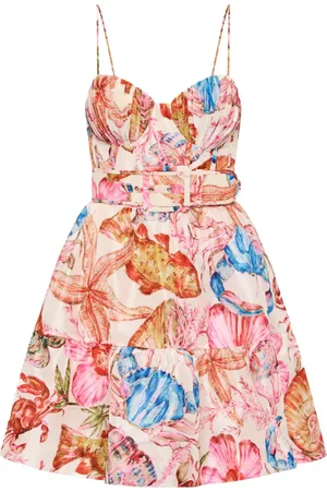 Rebecca Vallance Summer Seas belted mini dress