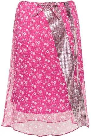 CORMIO Tara silk midi skirt