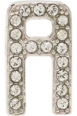 AMBUSH Crystal-embellished logo-plaque earring
